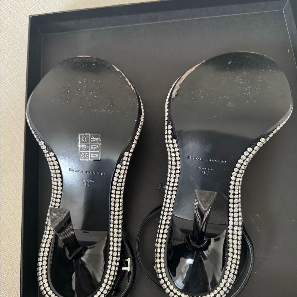Alexander Wang Black and Silver Embellished Sandals - Picture 4 of 10